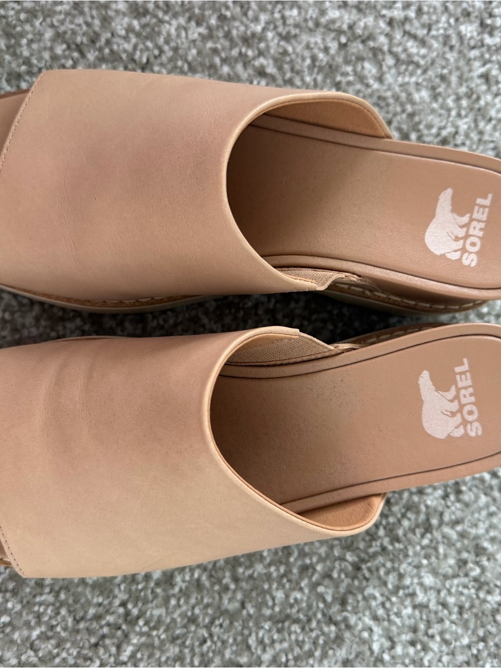 Sorel Platform Slide Sandals – Tan/Nude – Women’s 8.5 – NWOT - Picture 3 of 5